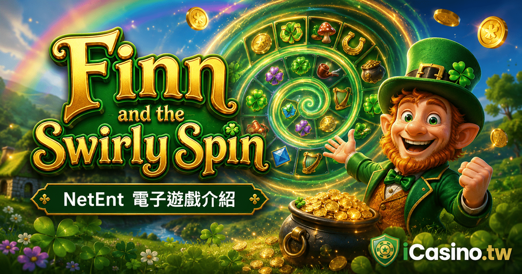 NetEnt 電子 Finn and the Swirly Spin 完整介紹